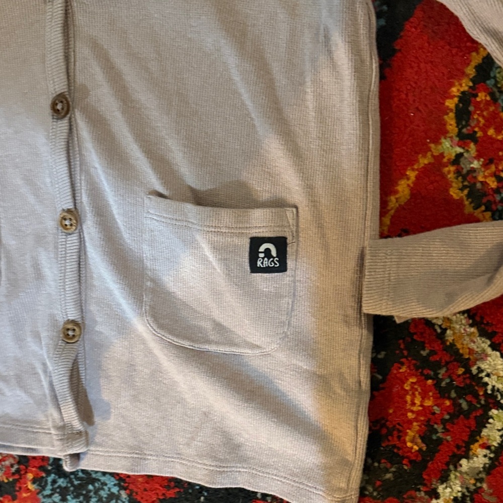 RAGS Kids' Gray Ribbed Top - Picture 3 of 5